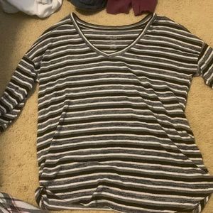 Striped American eagle long sleeve shirt